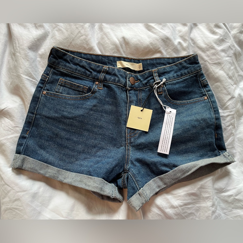 NWT: Francesca’s Tgla jean shorts size 25